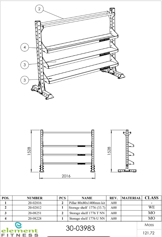 Heavy Duty Rack 1,77m