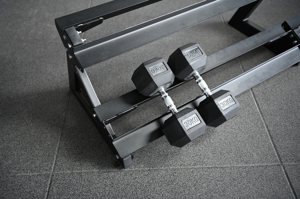 Lean and Low Dumbbell Storage Rack